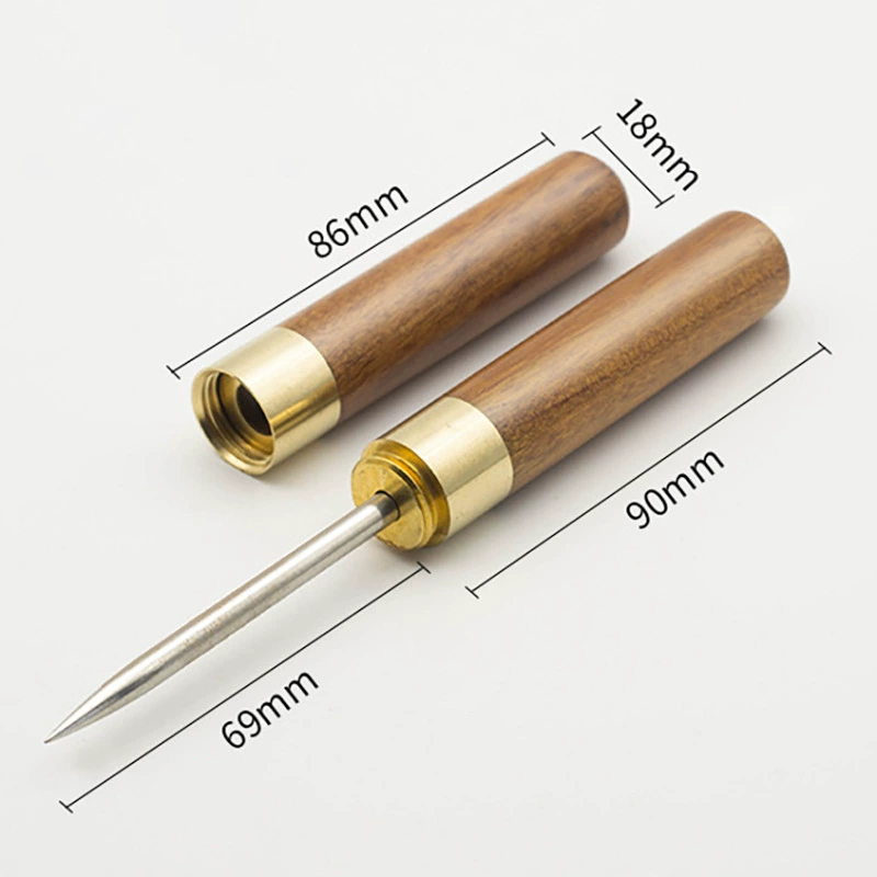 Ice sculpted Japanese-style three-headed ice knife bartender tool - trident ice device