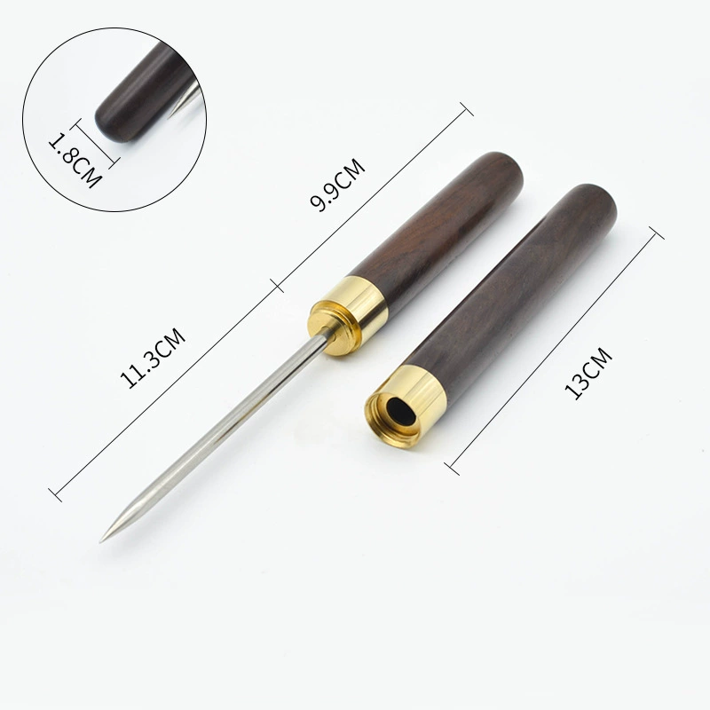 Ice sculpted Japanese-style three-headed ice knife bartender tool - trident ice device