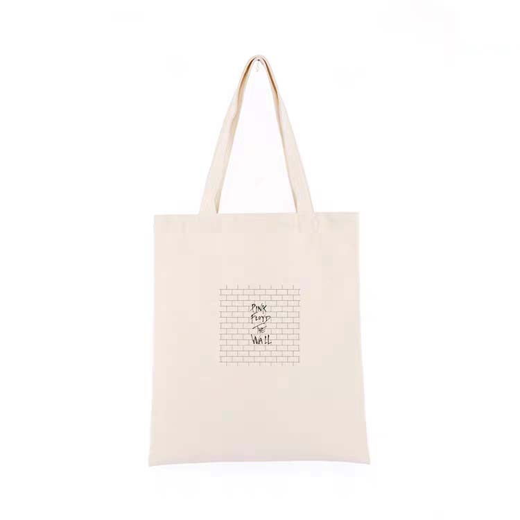 韩系少女蝴蝶结ins百搭单肩帆布包 学生书包手提购物袋 可制LOGO