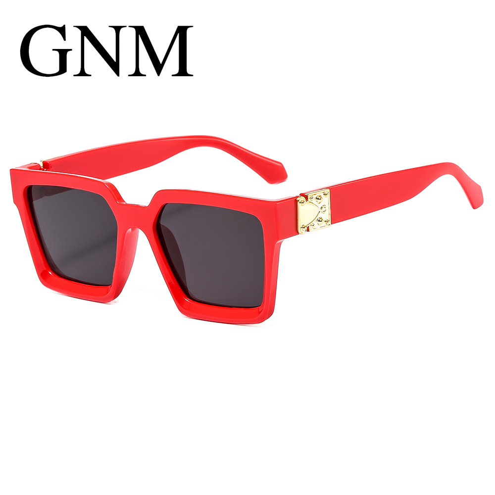 European and American Large-Frame Retro Sunglasses 2020 New Style Female Internet Celebrity Square Sunglasses Wide-Rimmed Sunglasses Prescription Glasses
