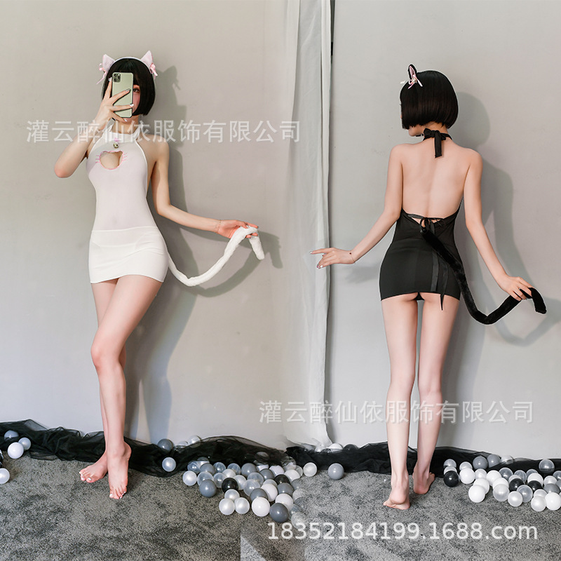 情趣内衣狂野铃铛猫咪制服性感兔女郎诱惑角色扮演性感女套装1370