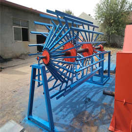 电动水泥笼绕筋机  手动钢筋笼骨架机 半自动滚笼焊机 视频 图片