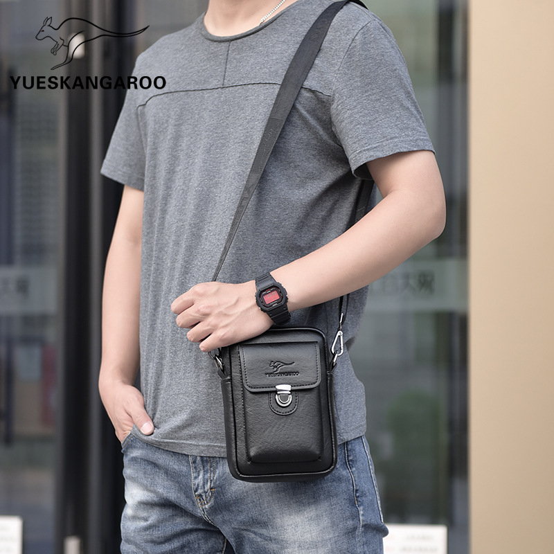 Mackangaroo bolso del teléfono móvil bolso del mensajero de los hombres pequeña mochila de moda casual bolso de los hombres de verano de Corea del comercio exterior transfronterizo