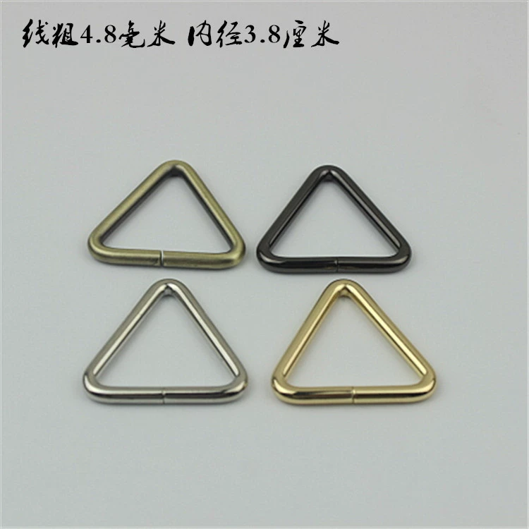 Сумка для багажа аппаратные аксессуары треугольник железная проволока Пряжка Сумка плечевой ремень Пряжка Рюкзак Дорожная сумка внутренний диаметр 3,8