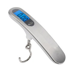 Stainless steel portable scale 50kg electronic luggage scale home travel scale express delivery weighing scale vegetable fishing scale
