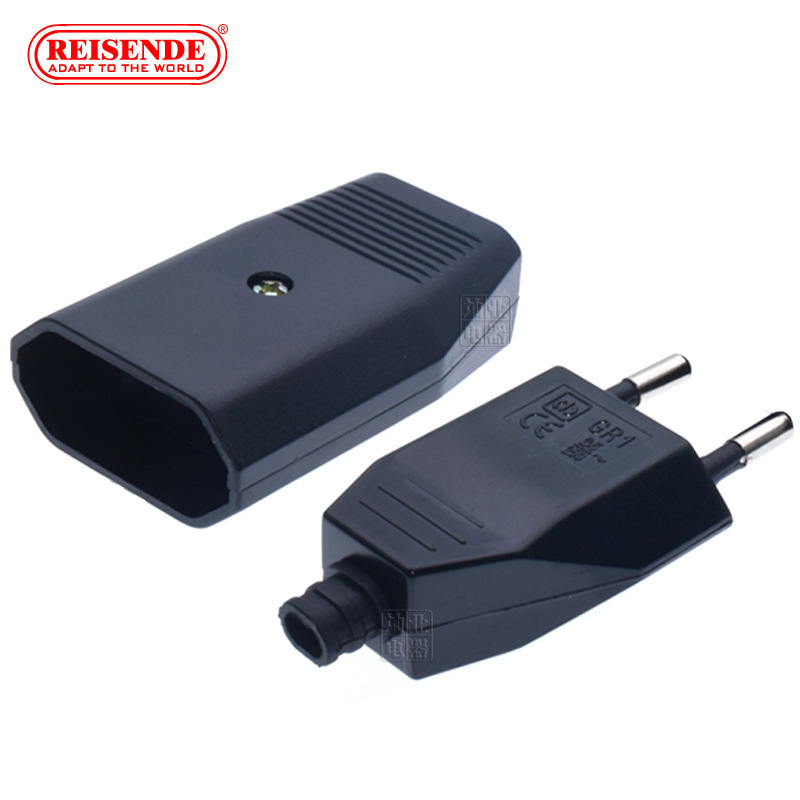 装配式欧标插头 欧式电源插头 欧规插头接线插头免焊接组装GR1