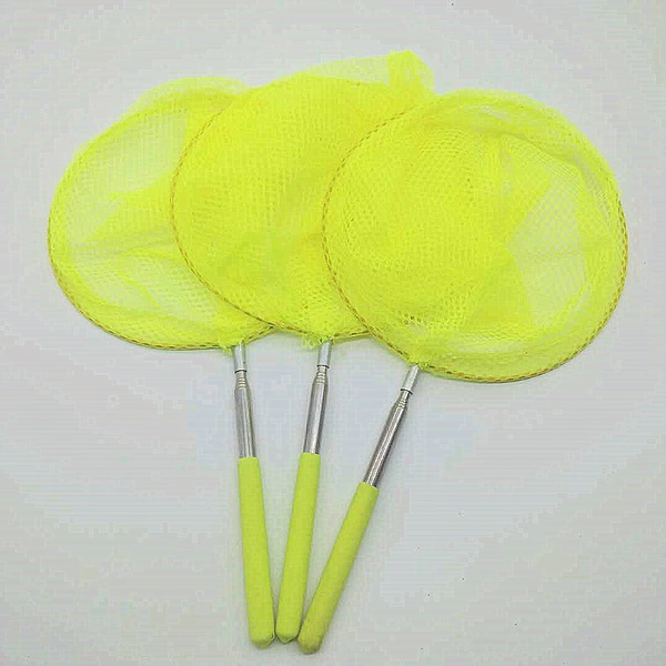 Telescopic yellow fishing net