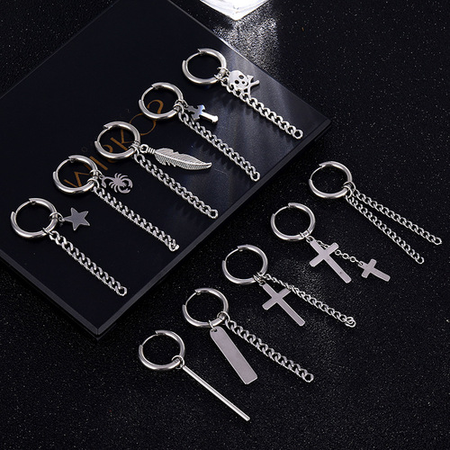 European and American new style cross earrings, earrings, small earrings, alloy earrings, fashion earrings accessories wholesale