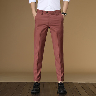 Spring and Summer New Stretch Men's Casual Pants Slim-fit Trendy Men's Work Pants Young Men's Trousers 2009