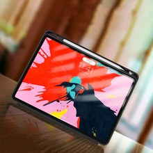 新款2020 iPad保护套带笔槽凹槽10.5软壳9.7通用TPU皮套贴皮素材