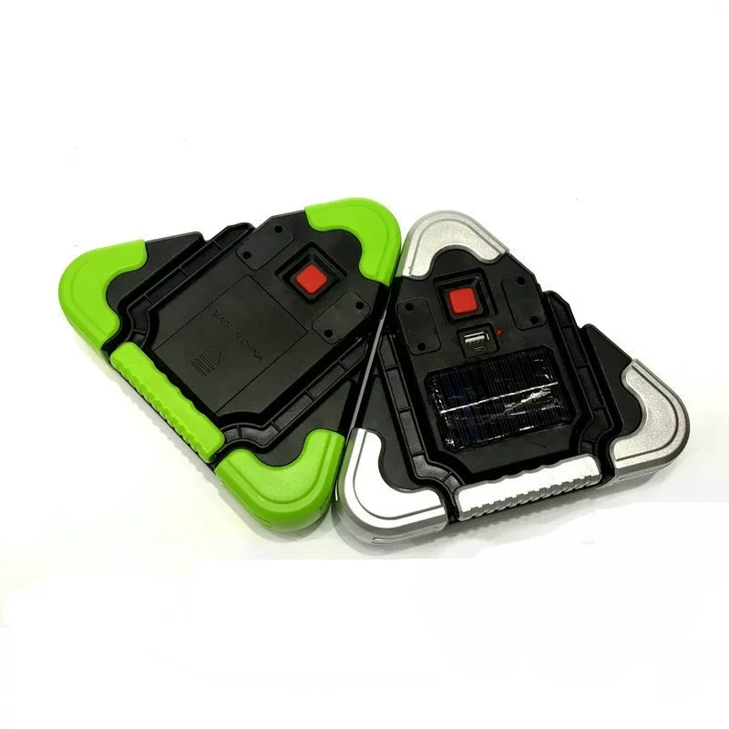 Manufacturers supply COB multi -function portable portable charging light LED work emergency triangular light warning work lights