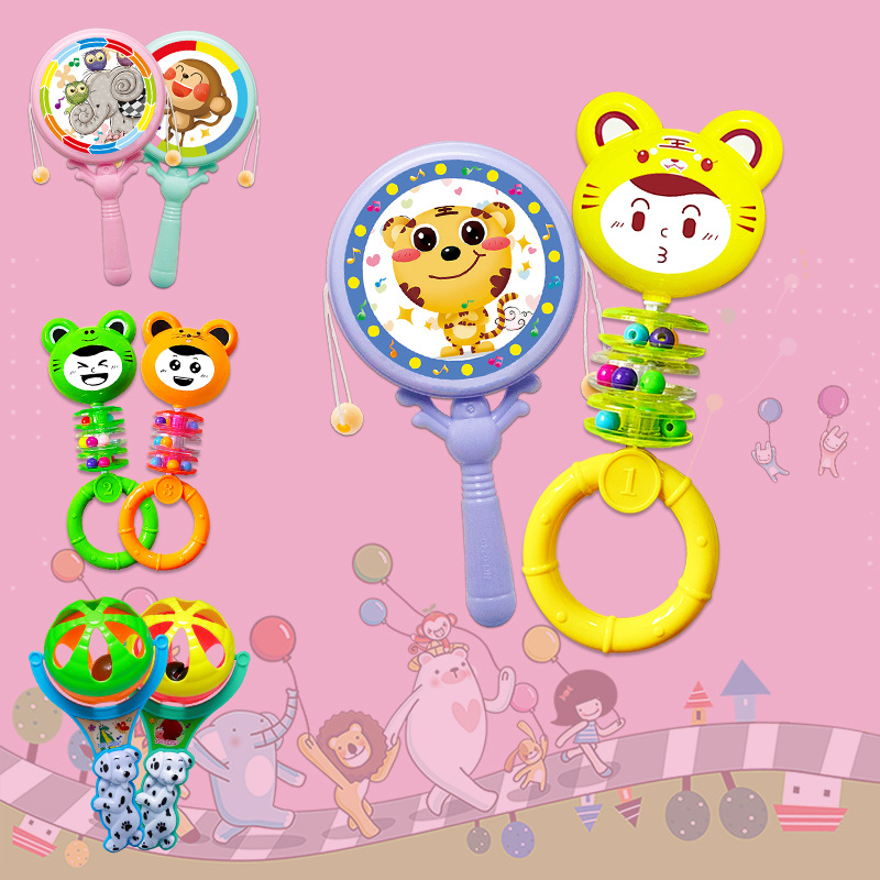 Sonajero para bebés, estrella de mano, juguete educativo