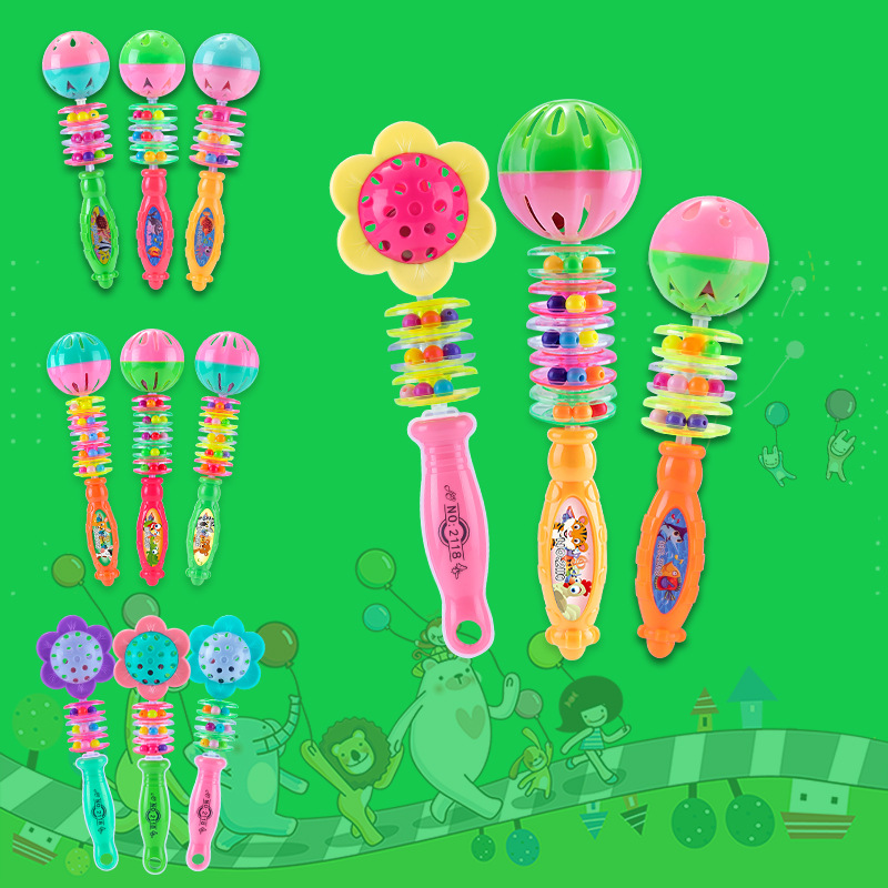 Sonajero para bebés, estrella de mano, juguete educativo