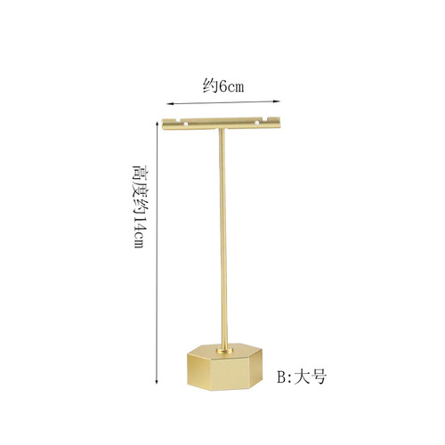 Factory direct sales creative earring rack jewelry rack ring rack live broadcast props stall jewelry rack metal necklace rack
