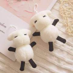 A TFBOYS style keychain, a "Yi Zhi Yang" pendant, a cute plush toy, one sheep bag charm