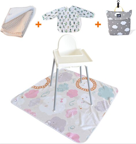 Amazon Factory Children's High Dining Chair Mat Anti-Slip Floor Mat Game Mat Picnic Mat Table Mat Anti-Dirty Splash-proof Mat