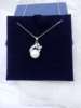 Accessory, universal necklace from pearl, pendant, silver 925 sample, wholesale, 925 sample silver