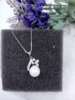 Accessory, universal necklace from pearl, pendant, silver 925 sample, wholesale, 925 sample silver