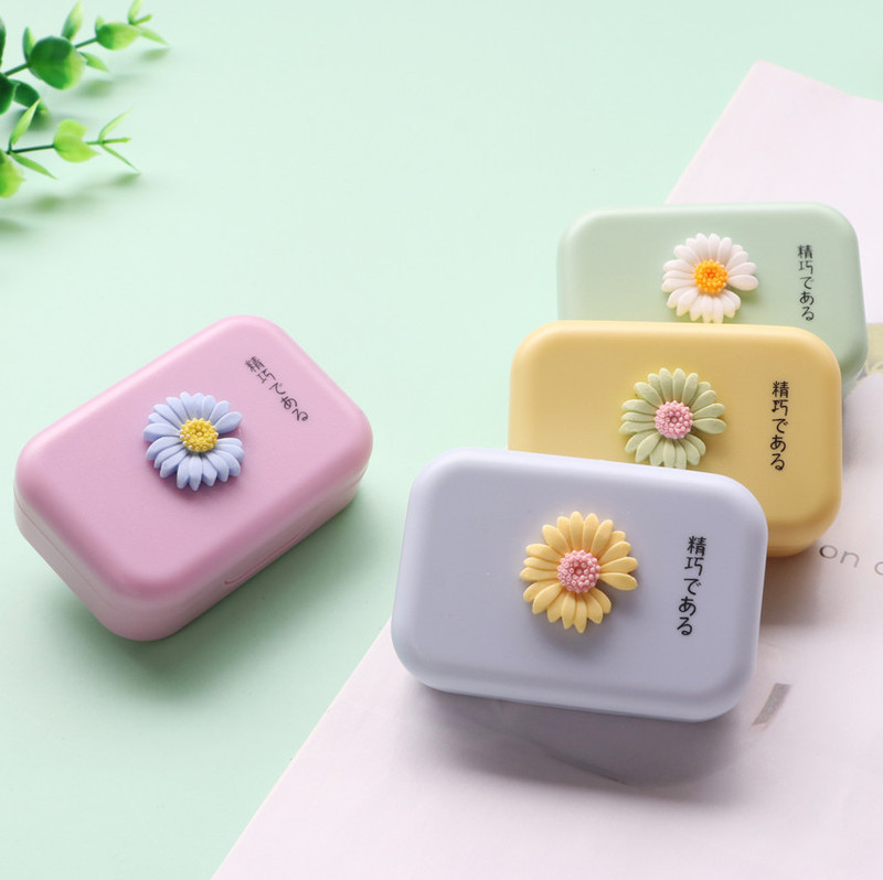 Ins Like Fish with Mirror Contact Lens Box/Companion Box Contact Lens Box/Water Box Storage Box/B18 Daisy Ins Like Fish with Mirror Contact Lens Box/Companion Box Contact Lens Box/Water Box Storage Box/B18 Daisy