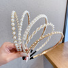 Advanced summer universal headband from pearl, hair accessory to go out, internet celebrity, simple and elegant design, high-quality style, wholesale