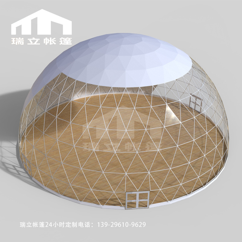 球形篷房生产厂家制造 半球圆型穹顶帐篷房屋 鸟巢网架活动大棚