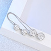 Long universal earrings, city style, Japanese and Korean, simple and elegant design