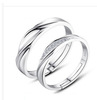 Zirconium, one size ring with stone for beloved, silver 925 sample, simple and elegant design, wholesale