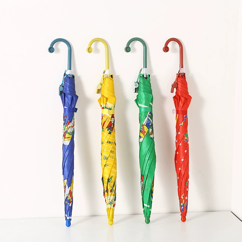 Детский зонт от дождя и солнца, ультралегкий автоматический зонт для детского сада, оцинкованная рама зонта, разноцветная поверхность зонта