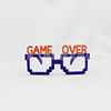 Factory direct selling fun letters funny game ending Game Over decorative ball friend PARTY glasses