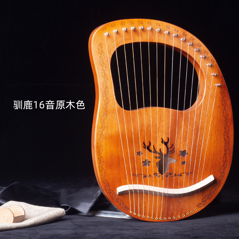 19-String lyre piano portátil 16-String small HARP principiante auto-Estudio 10-String lyre piano lyre instrumento musical