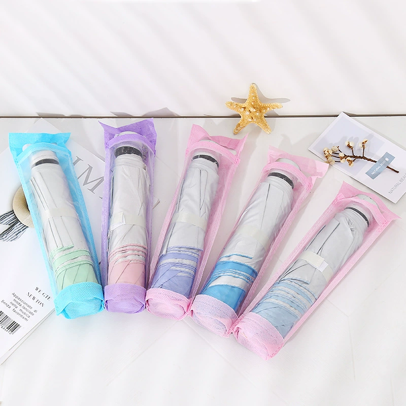 Оптовая тройной ручной открытый солнцезащитный Зонт 170t Серебряный клей анти-Ультрафиолетовый логотип рекламный Подарочный Зонт тройной зонт