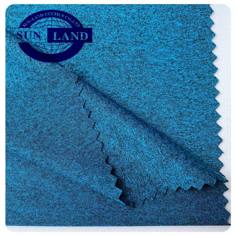 全涤阳离子汗布 双色针织单面布 运动健身短袖上衣透气吸汗面料