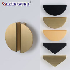 Factory direct sales modern simple round cabinet wardrobe profile handle Jianou furniture hardware square door handle