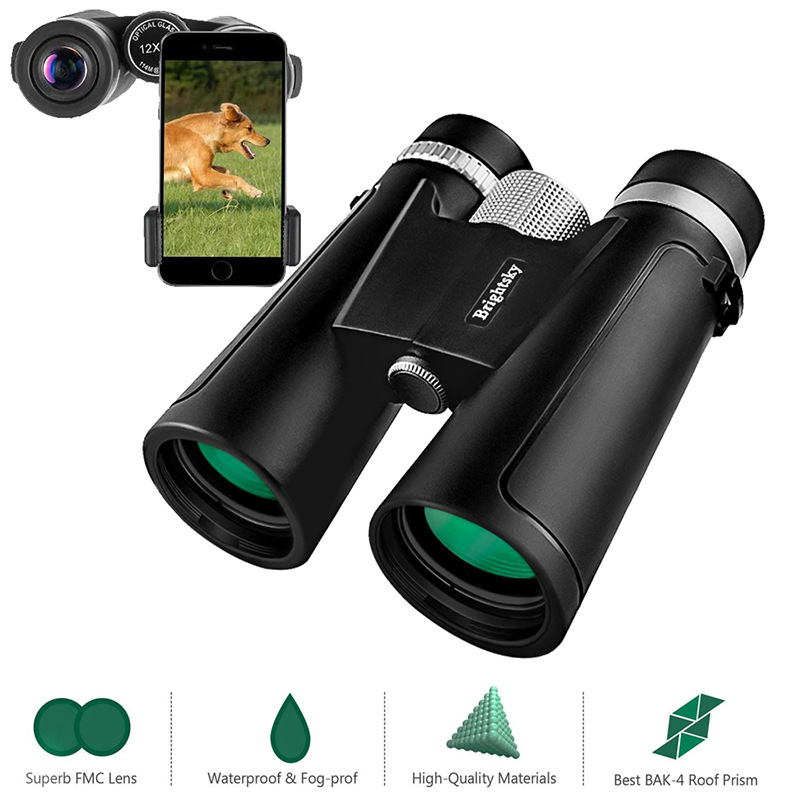 源头工厂双筒望远镜12×42高倍高清非红外微光夜视手机拍照望眼镜