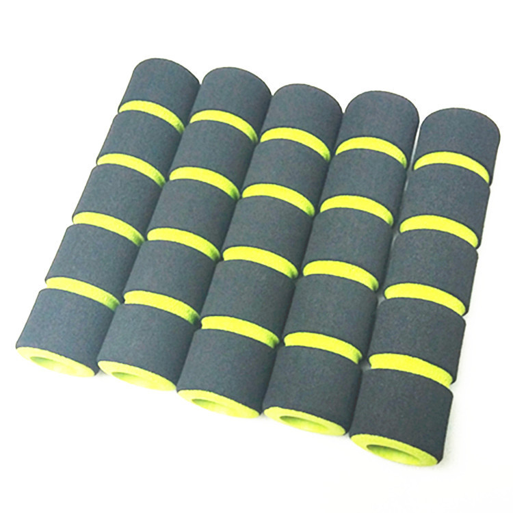 运动器材橡塑手把套NBR防滑磨砂手把套耐磨发泡管套 双色海绵管套