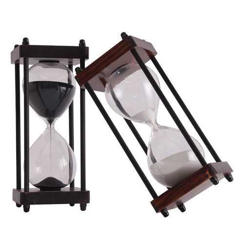 Wholesale Manufacturer Retro Sand Timer Creative Ornament Sand Clock 15-Minute Time Sandglass