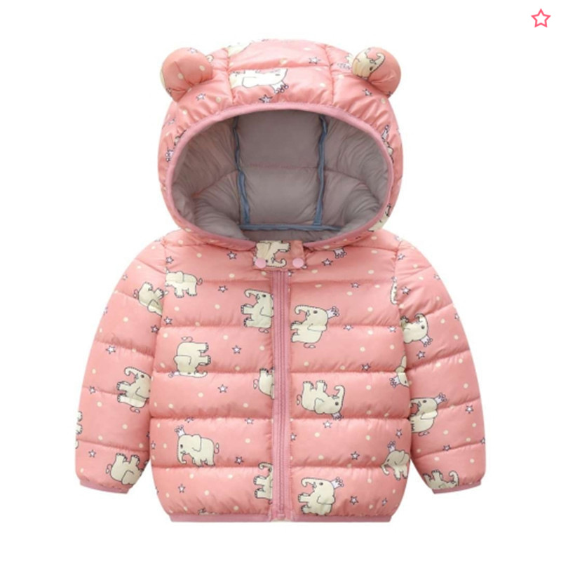 Autumn and Winter Children's Cotton Jackets, Down Cotton Jackets for Infants 0-3 Years Old, Lightweight and Warm Jackets for Boys and Girls