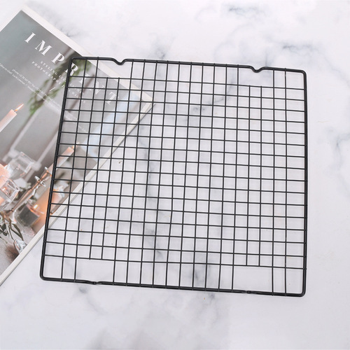 Baking tools, baking cake cooling rack, bread cooling rack, black non-stick barbecue net, household drying net