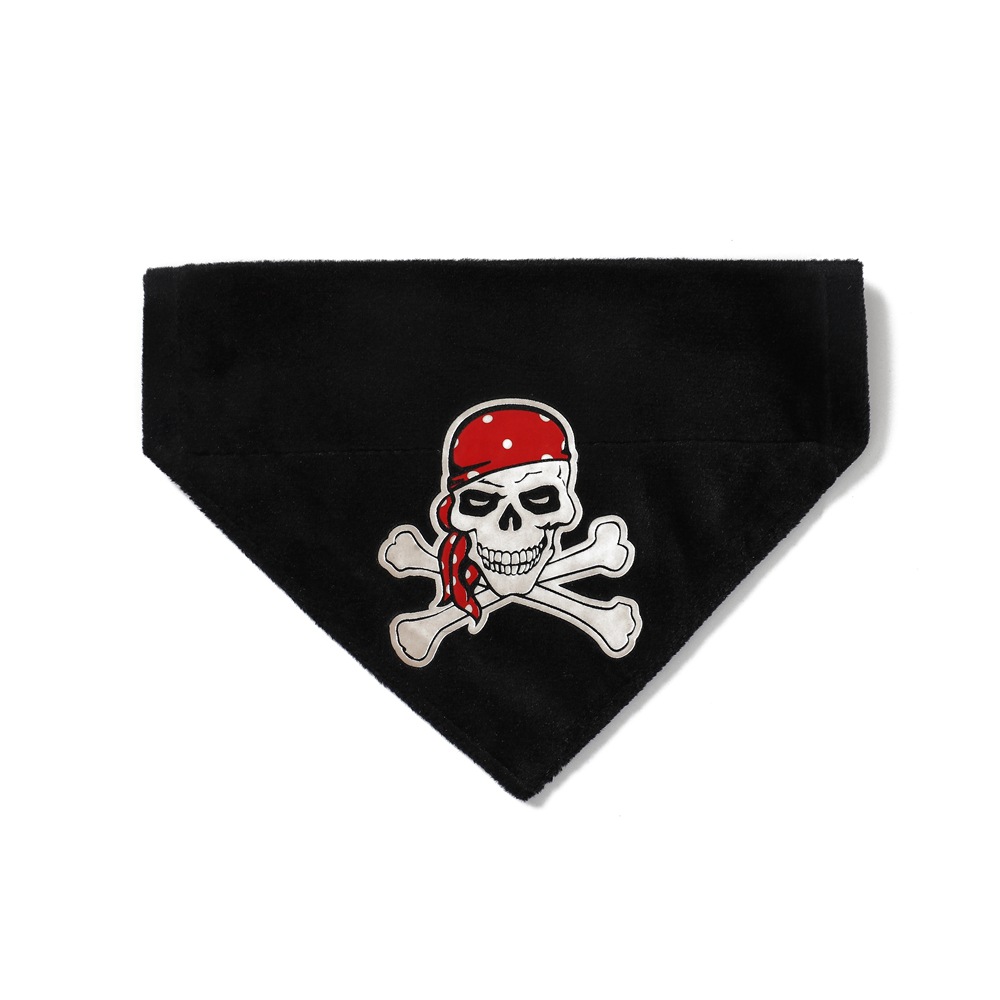 Nuevo luminoso Halloween mascota triángulo toalla perro saliva toalla mascota bufanda perro triángulo toalla