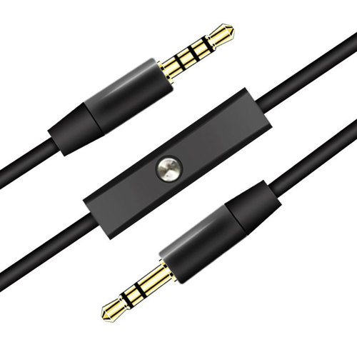 Microphone audio cable 3.5mm male to male audio cable with microphone 3.5mm with microphone remote control audio cable