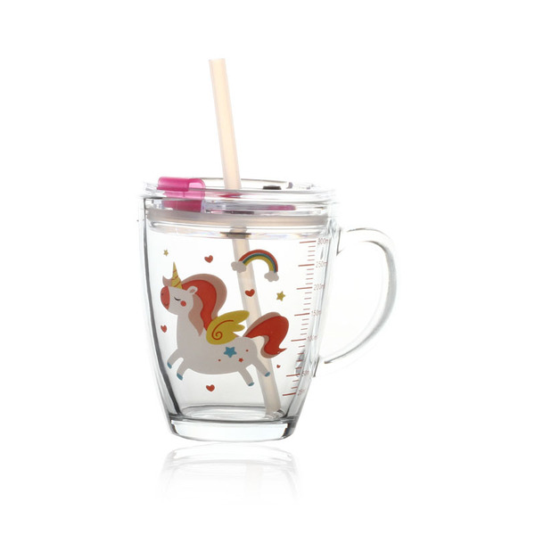 Children's glass for home use tempered glass scaled with glass…