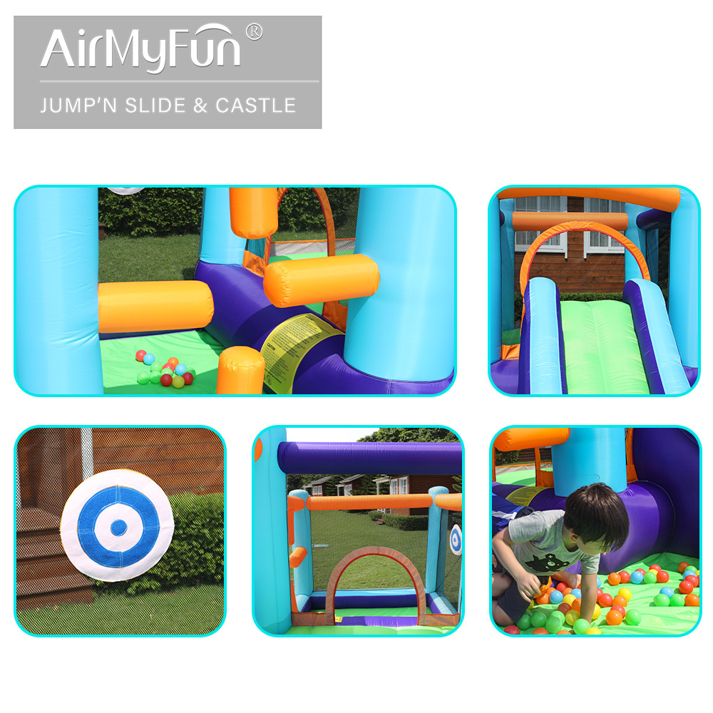 Inflatable castillo infantil tobogan de agua trampolín parque juegos al aire libre juguetes trampolín pequeño entretenimiento tobogan inflable