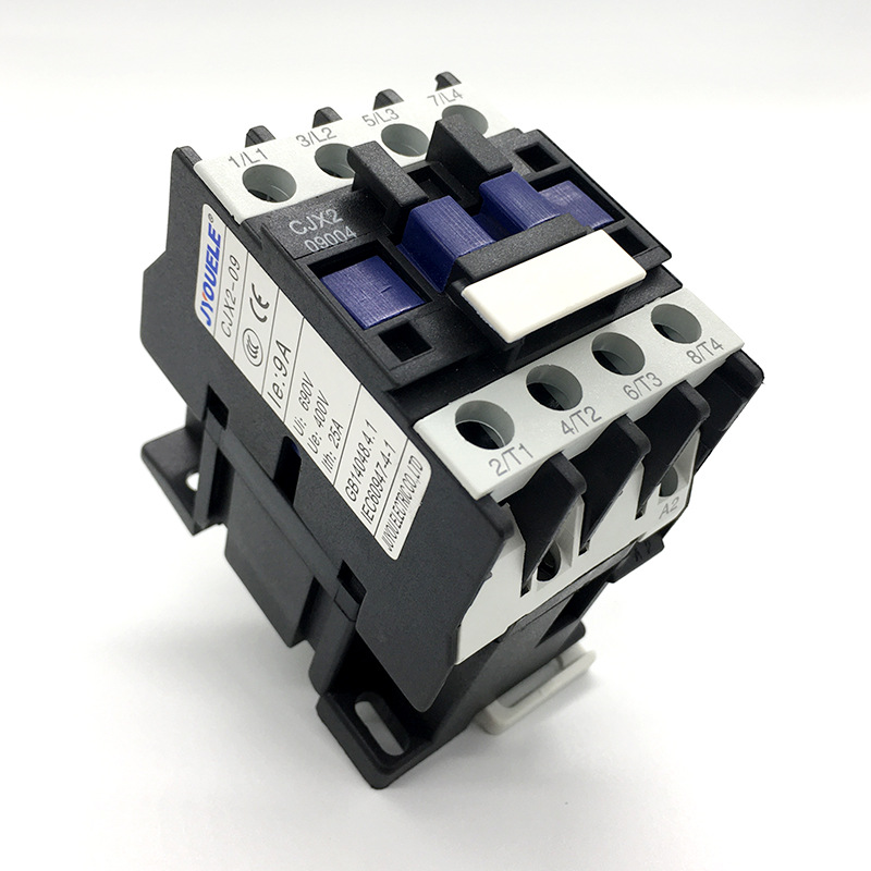 交流接触器CJX2-09004加厚银点9A电压380V220V24V36V四级接触器