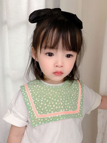 Baby bibs, baby square bibs, ins saliva napkins, cotton type A, moisture-absorbent and breathable, children's anti-stain napkins