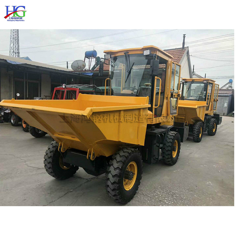 15力沙石土方运输翻斗车 自动回斗工地运料车 铁硼液压翻斗车