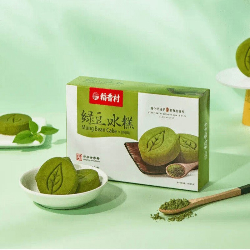 稻香村绿豆冰糕120g桂花糕抹茶味绿豆糕点心零食老式点心伴手礼