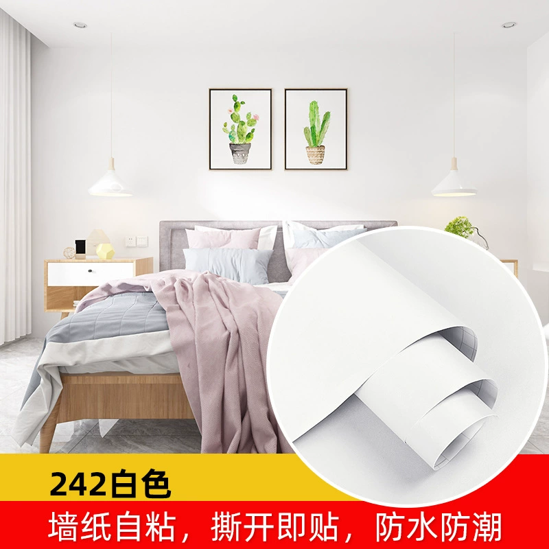 Wallpaper Star Pure Color Self-Sticking (61 cm × 1 m), Waterproof, Thick & Thin Color Options