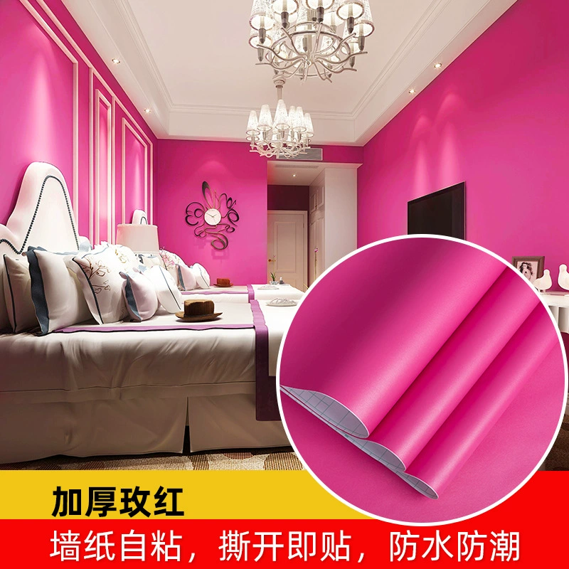 Wallpaper Star Pure Color Self-Sticking (61 cm × 1 m), Waterproof, Thick & Thin Color Options