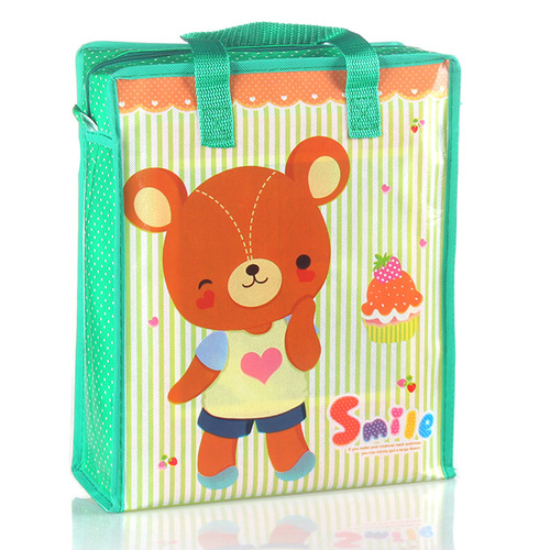 Amazon cross-border color non-woven hand-held shopping bag student lunch box lunch bag toiletry bag