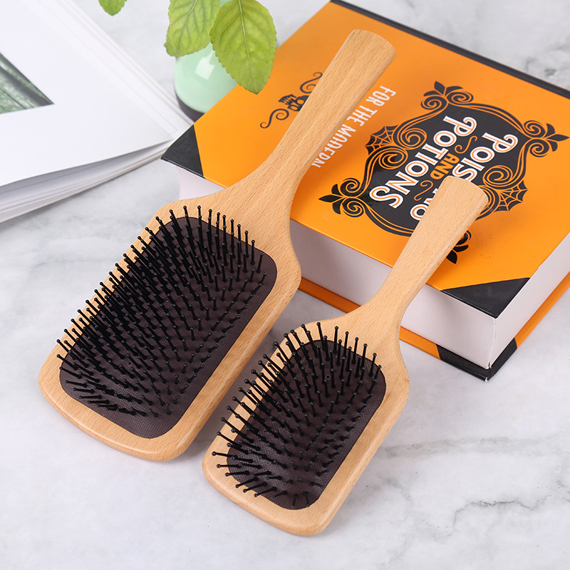 Fábrica directa de aire de madera airbag masaje peine grande peine de tabla grande peine de madera sólida cabello suave